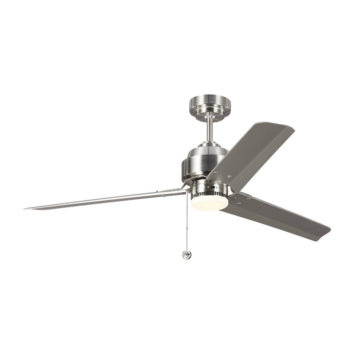 Visual Comfort Fan Arcade 54 3AR54BS Ceiling Fan - Brushed Steel, Silver/Silver/