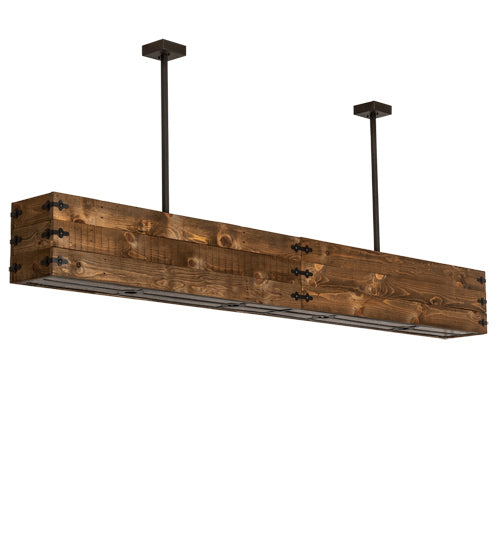 Meyda Tiffany Reclamare 223626 Pendant Light - Natural Wood, Oil Rubbed Bronze