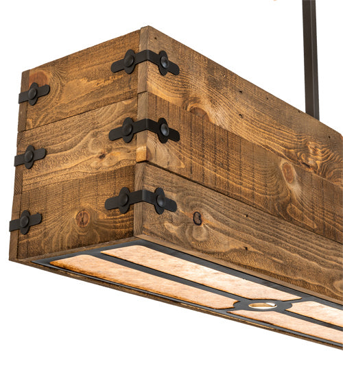 Meyda Tiffany Reclamare 223626 Pendant Light - Natural Wood, Oil Rubbed Bronze