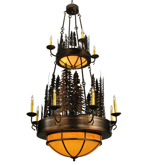 2nd Avenue Walden Pine 16545-2 Chandelier Light - Burnished Antique Copper