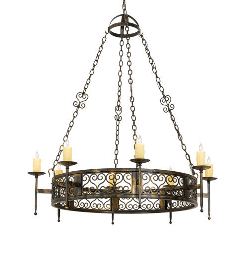 2nd Avenue Toscano 05.0747.48.3ANBLK Chandelier Light - Antique Black