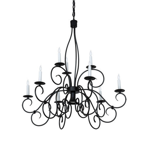 2nd Avenue Grace 87689.36-072U Chandelier Light - Blackwash