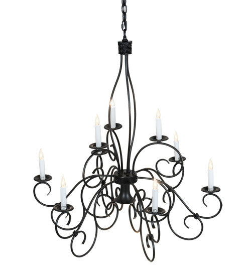 2nd Avenue Grace 87689.36-072U Chandelier Light - Blackwash