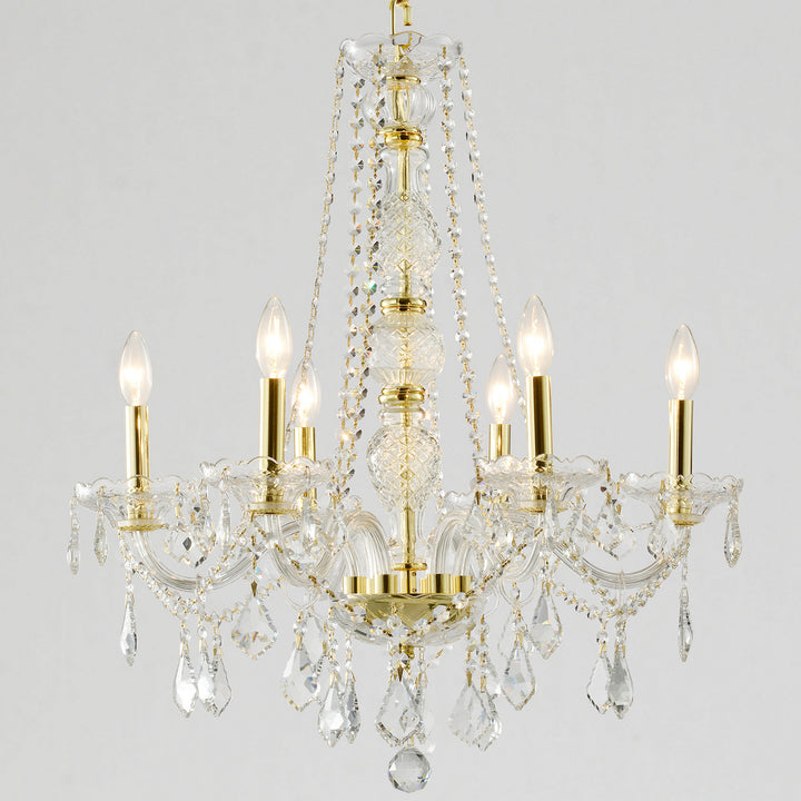 Worldwide Provence W83105G24-CL Chandelier Light - Polished Gold