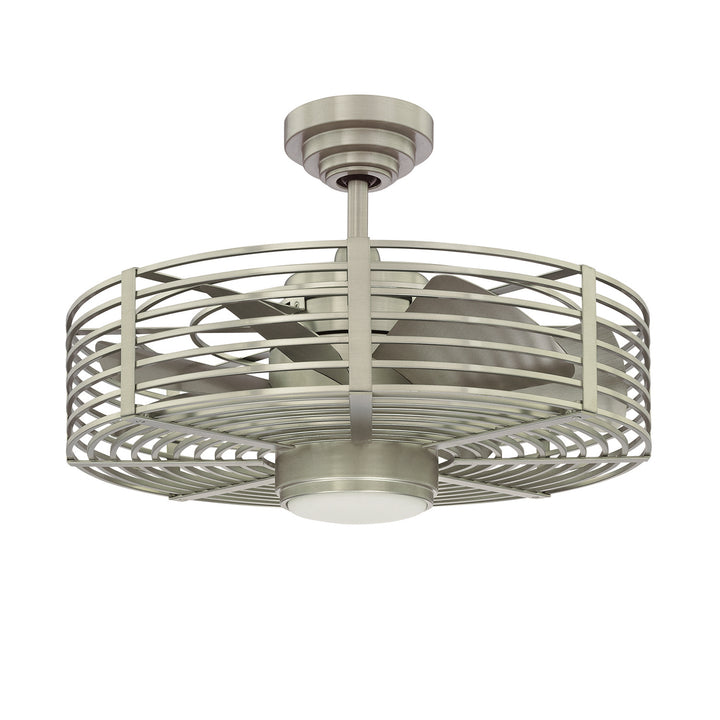 Kendal Enclave Led AC17723L-SN Ceiling Fan 23 - Satin Nickel, Satin Nickel/