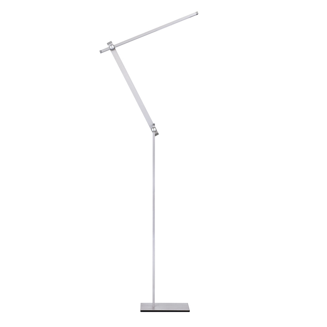 Kendal Lighting FL5017-AL Axoir Led Floor Lamp Lamp Pewter, Nickel, Silver