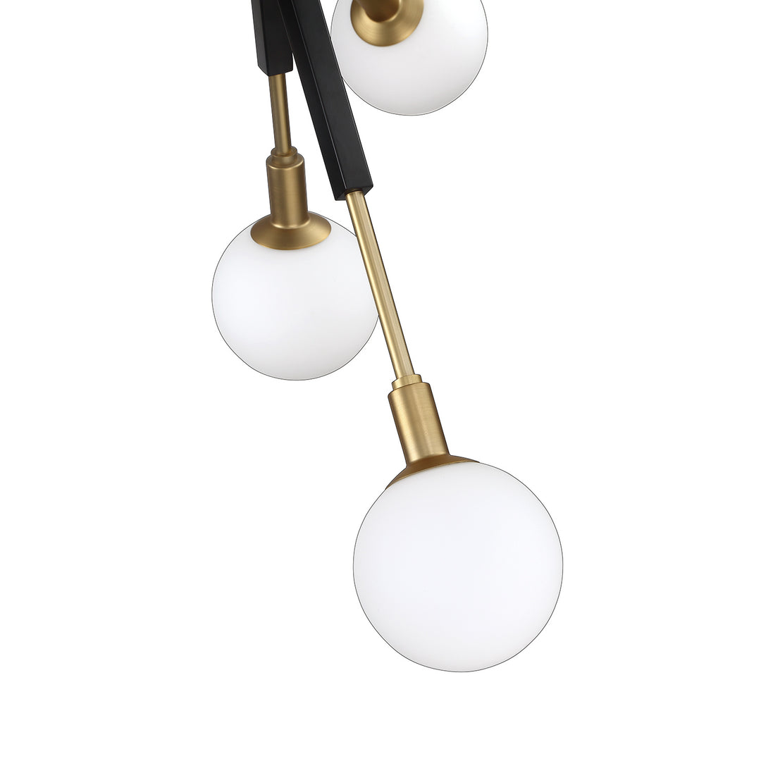 Kendal Ambience PF100-4L-BLK/BRS Ceiling Light - Black & Brass