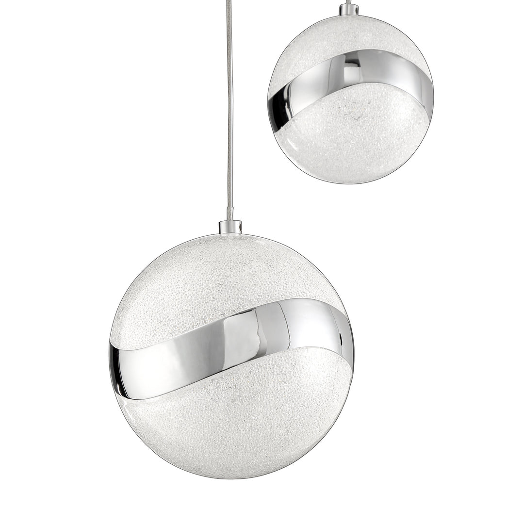 Kendal Mystyke PF145-3LBR-CH Pendant Light - Chrome