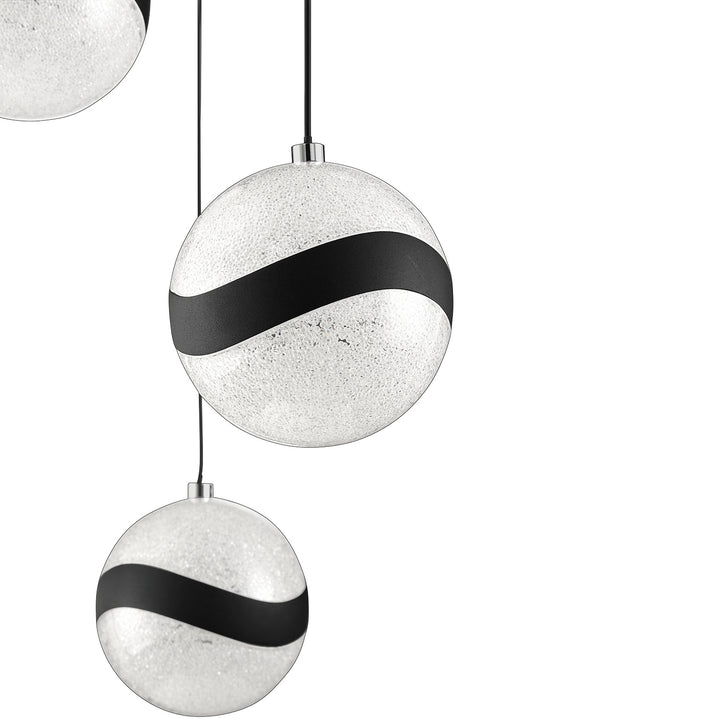 Kendal Mystyke PF145-3LPA-BLK Pendant Light - Black (Matte)