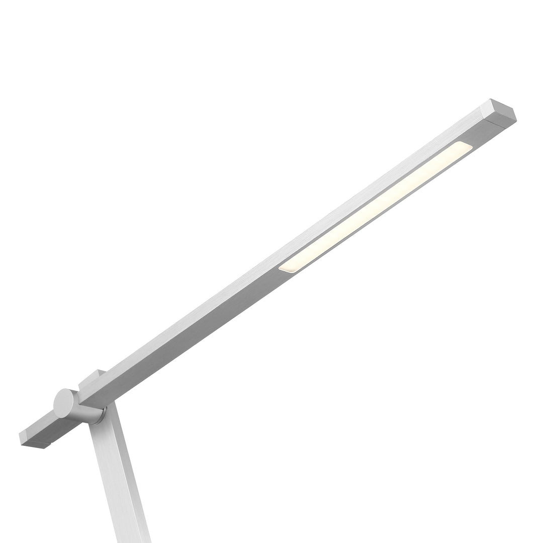 Kendal Lighting PTL5017-AL Axoir Led Desk Lamp Lamp Pewter, Nickel, Silver