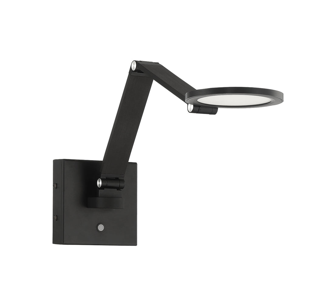 Kendal Lighting SA101-BLK Roundo Led Swing Arm Wall Lamp Lamp Black