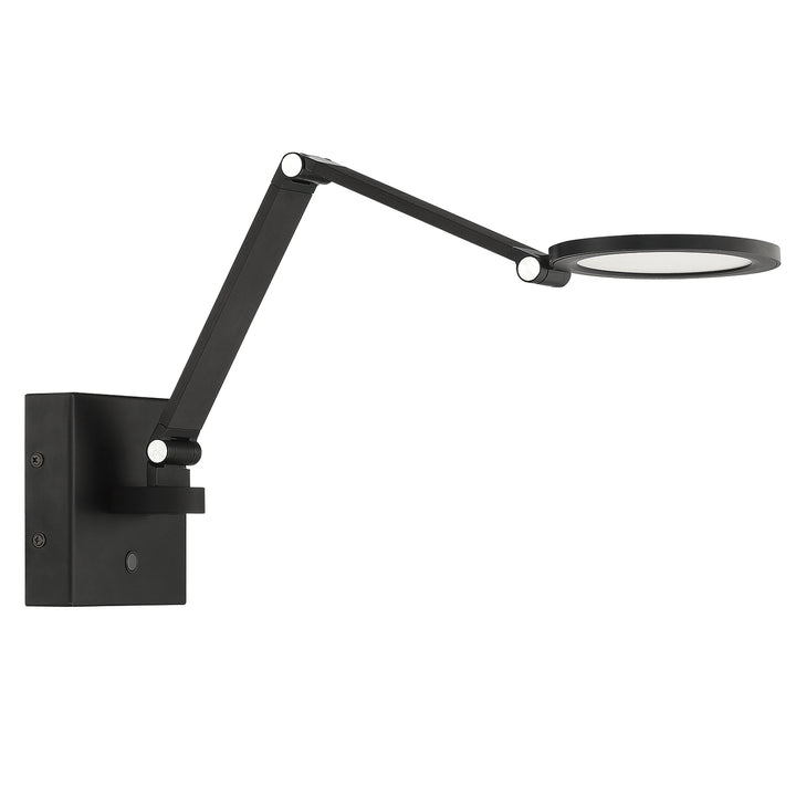 Kendal Lighting SA101-BLK Roundo Led Swing Arm Wall Lamp Lamp Black