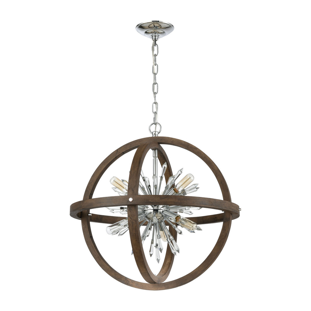 Elk Morning Star D4469 Chandelier Light - Aged Wood