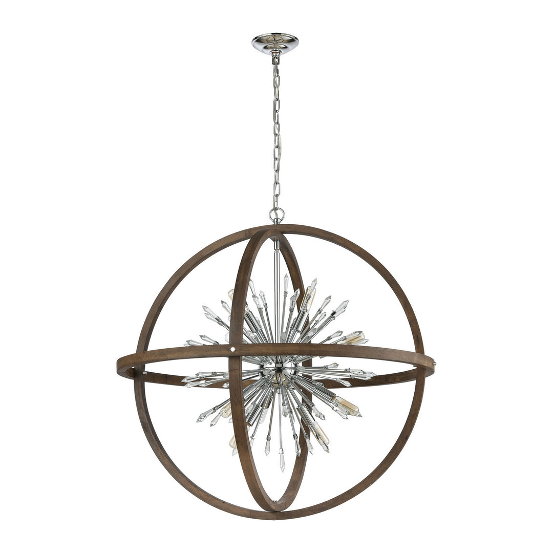 Elk Morning Star D4470 Chandelier Light - Aged Wood