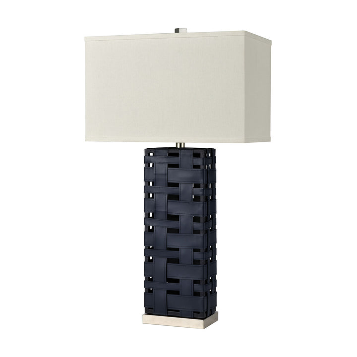 Elk Lighting D4522  Strapped Down Lamp Navy