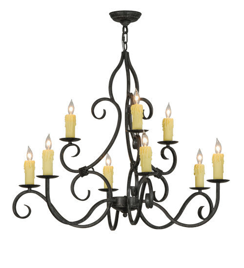 2nd Avenue Clayton 871027.36.075U Chandelier Light - Antique Iron Gate