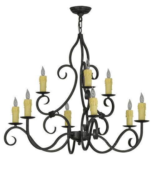 2nd Avenue Clayton 871027.36.075U Chandelier Light - Antique Iron Gate