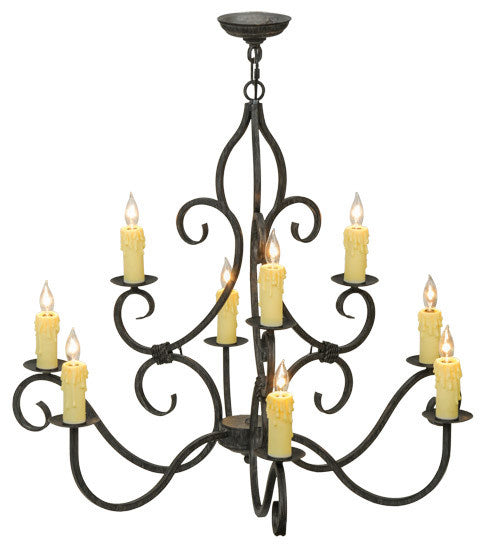 2nd Avenue Clayton 871027.36.075U Chandelier Light - Antique Iron Gate