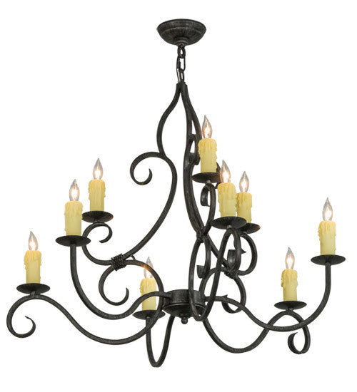 2nd Avenue Clayton 871027.36.075U Chandelier Light - Antique Iron Gate