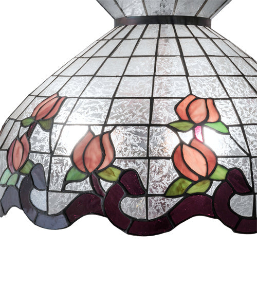 Meyda Tiffany Lighting 14070 Roseborder Shade Lamp Shade Bronze / Dark