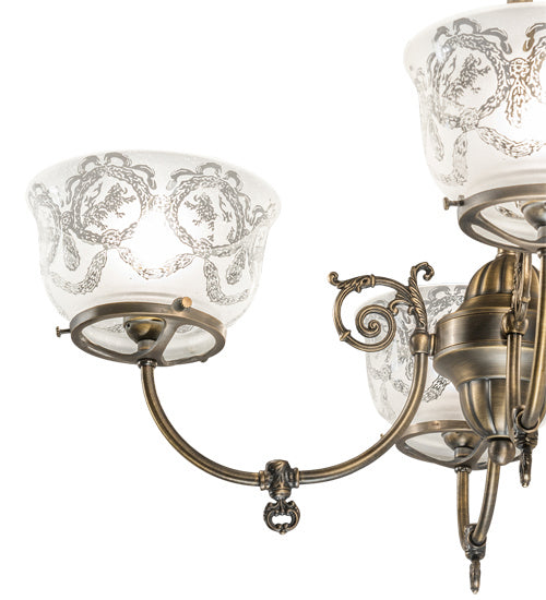 Meyda Tiffany Revival 185605 Chandelier Light - Antique Brass