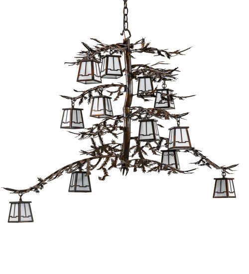 Meyda Tiffany Pine Branch 223801 Chandelier Light - Vintage Copper