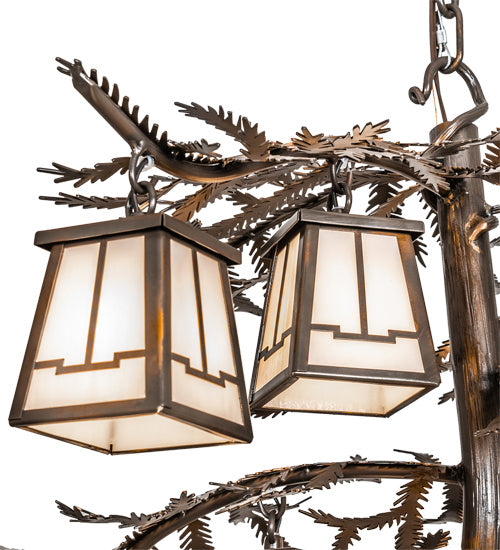 Meyda Tiffany Pine Branch 223801 Chandelier Light - Vintage Copper