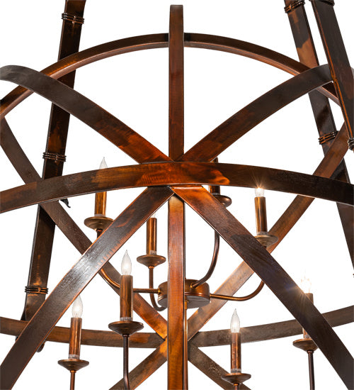 Meyda Tiffany Gimbal 223804 Chandelier Light - Vintage Copper