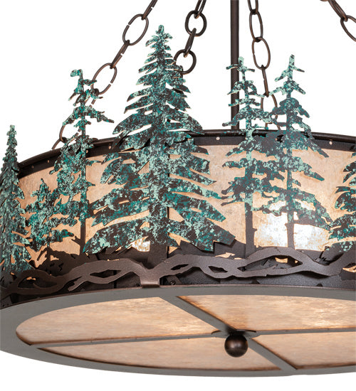 Meyda Tiffany Tall Pines 226960 Pendant Light - Mahogany Bronze