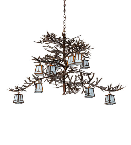 Meyda Tiffany Pine Branch 228470 Chandelier Light - Vintage Copper