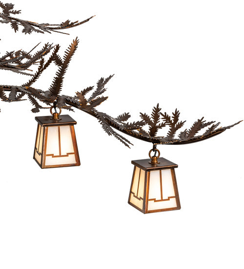 Meyda Tiffany Pine Branch 228470 Chandelier Light - Vintage Copper