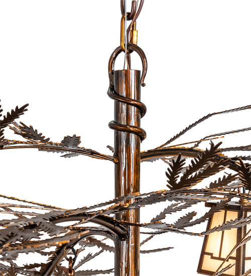 Meyda Tiffany Pine Branch 228470 Chandelier Light - Vintage Copper