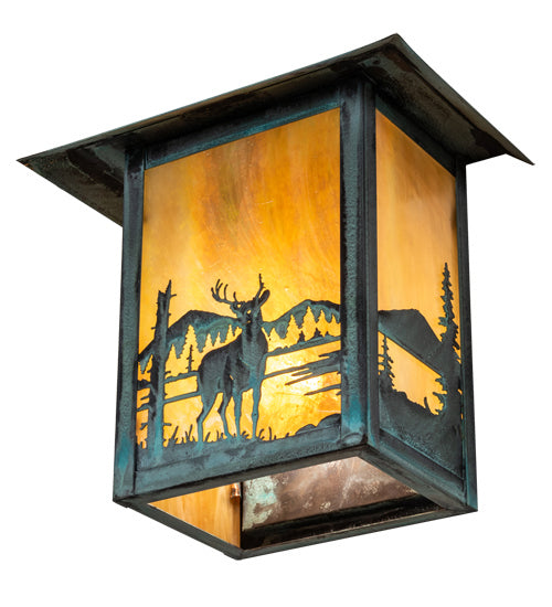 Meyda Tiffany Lighting 39903 Seneca One Light Wall Sconce Outdoor Bronze / Dark