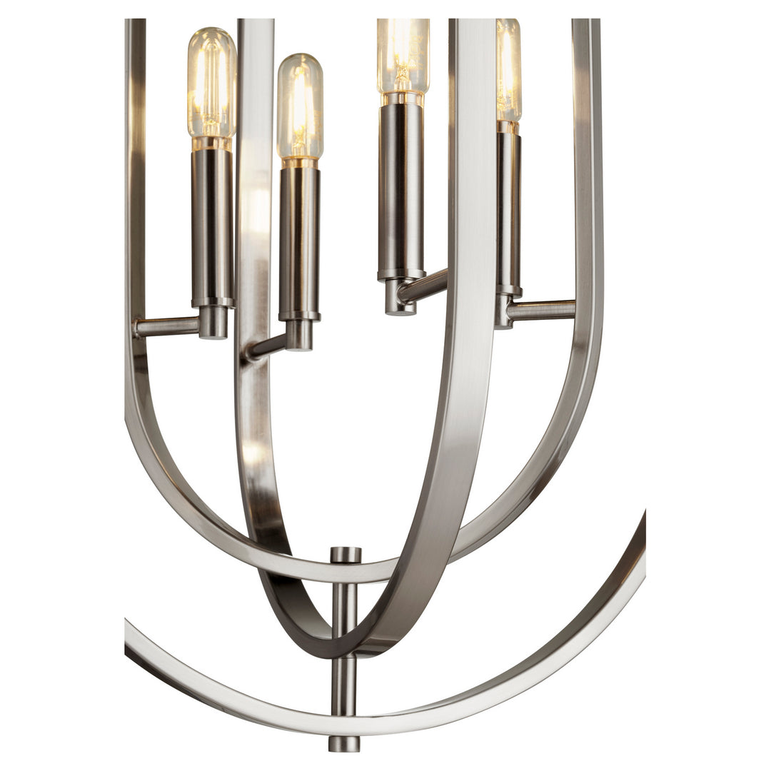 Quorum Oval Pendants 8610-4-65 Pendant Light - Satin Nickel