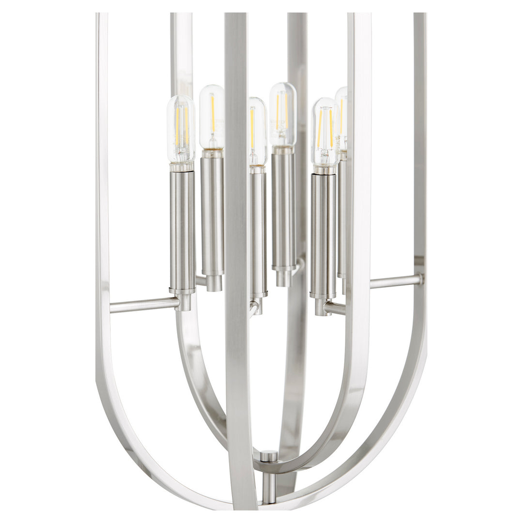 Quorum Oval Pendants 8610-6-65 Pendant Light - Satin Nickel