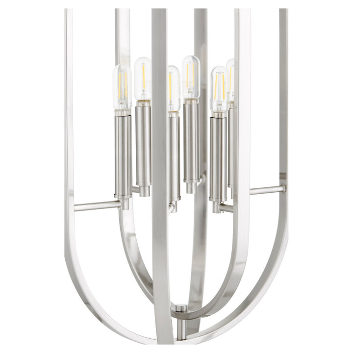 Quorum Oval Pendants 8610-6-65 Pendant Light - Satin Nickel