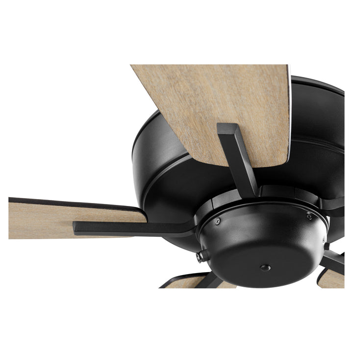 Quorum Breeze 60" 7060-69 Ceiling Fan 60 in. - Textured Black, Matte Black/Weathered Oak