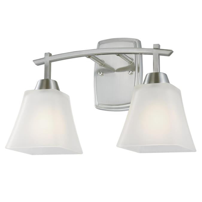 Westinghouse Midori 6573500 Bath Vanity Light 8 in. wide - Brushed Nickel