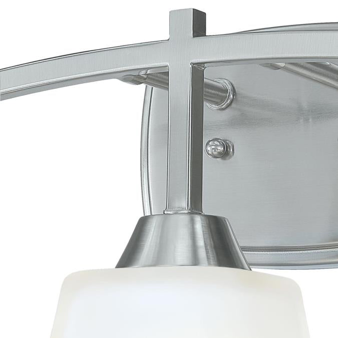 Westinghouse Midori 6573600 Bath Vanity Light 9 in. wide - Brushed Nickel