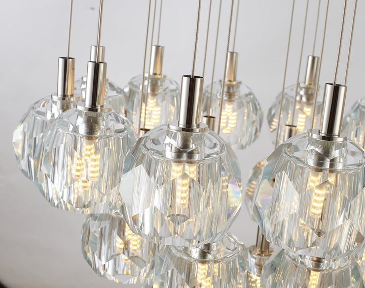 Bethel International BDC04C24N Chandelier Light - Polished Nickel