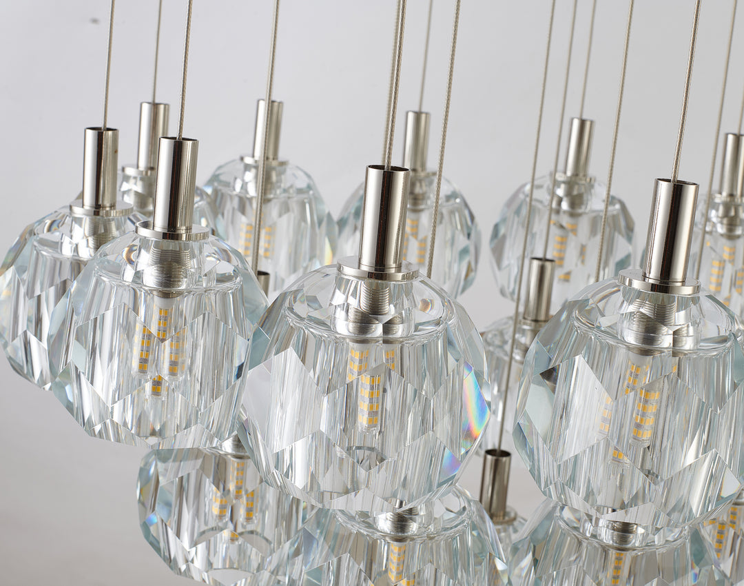 Bethel International BDC04C24N Chandelier Light - Polished Nickel