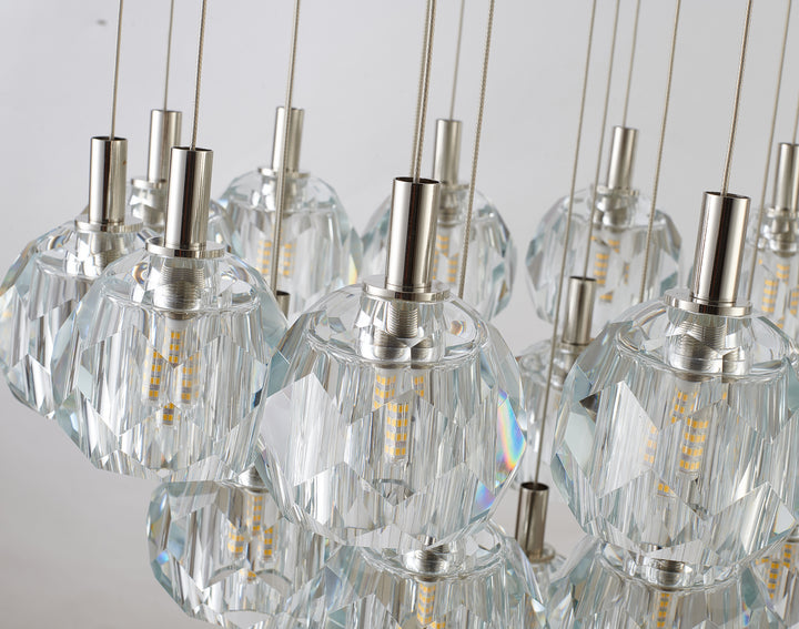 Bethel International BDC04C24N Chandelier Light - Polished Nickel