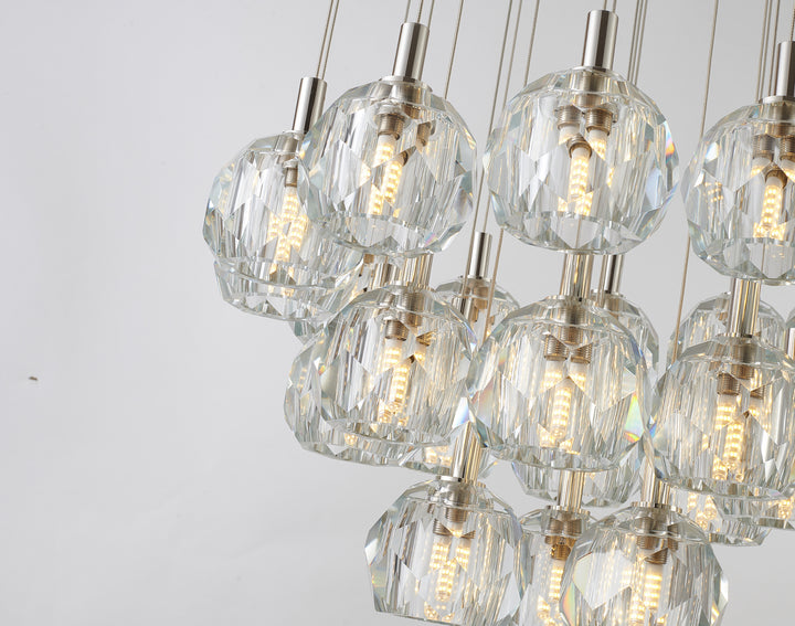 Bethel International BDC04C24N Chandelier Light - Polished Nickel