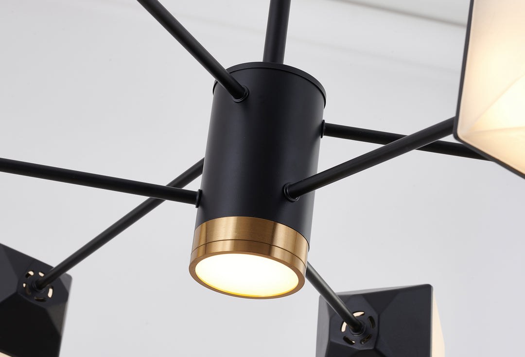 Bethel International BE22C25B Chandelier Light - Black
