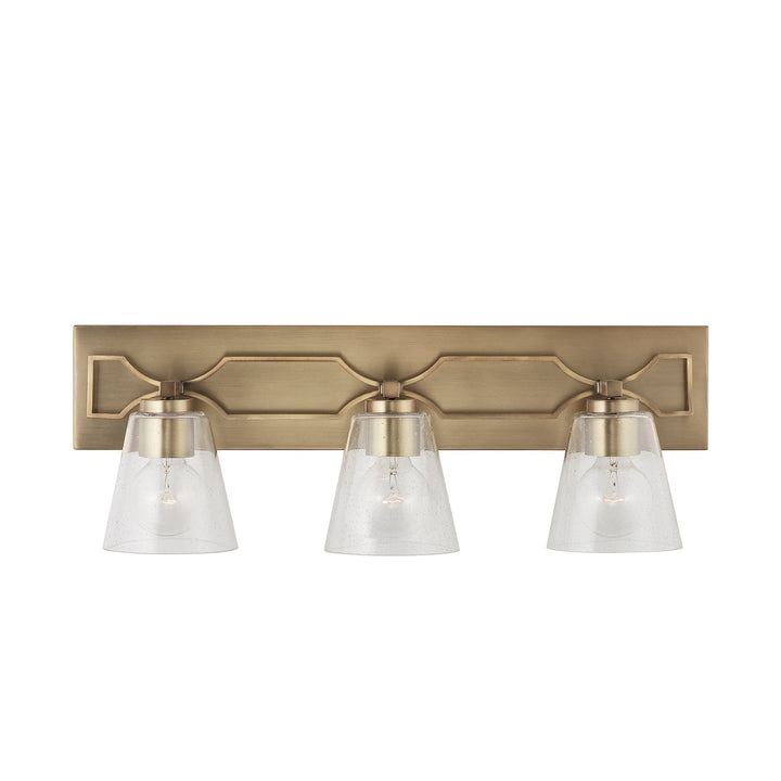 Capital Jordyn 138931AD-494 Bath Vanity Light 26 in. wide - Aged Brass