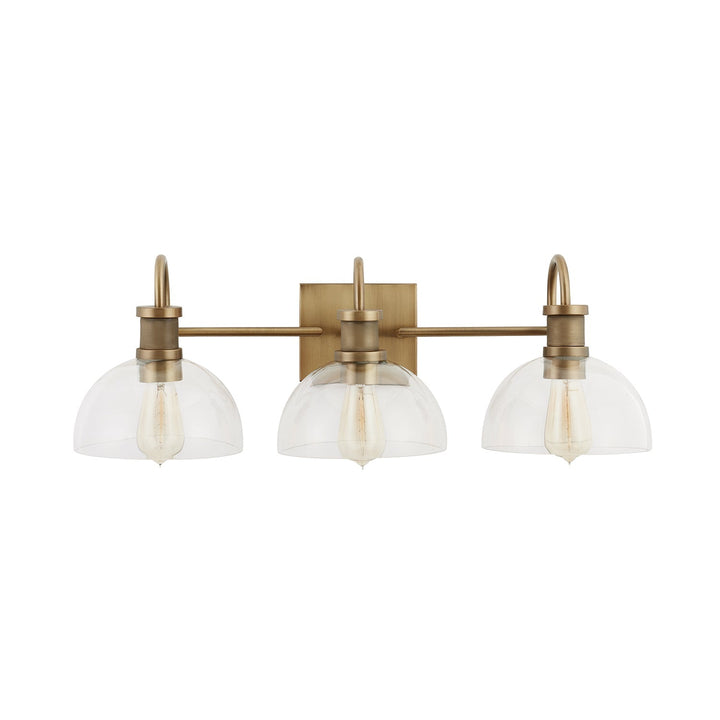 Capital Cassidy 139133AD-497 Bath Vanity Light 27 in. wide - Aged Brass