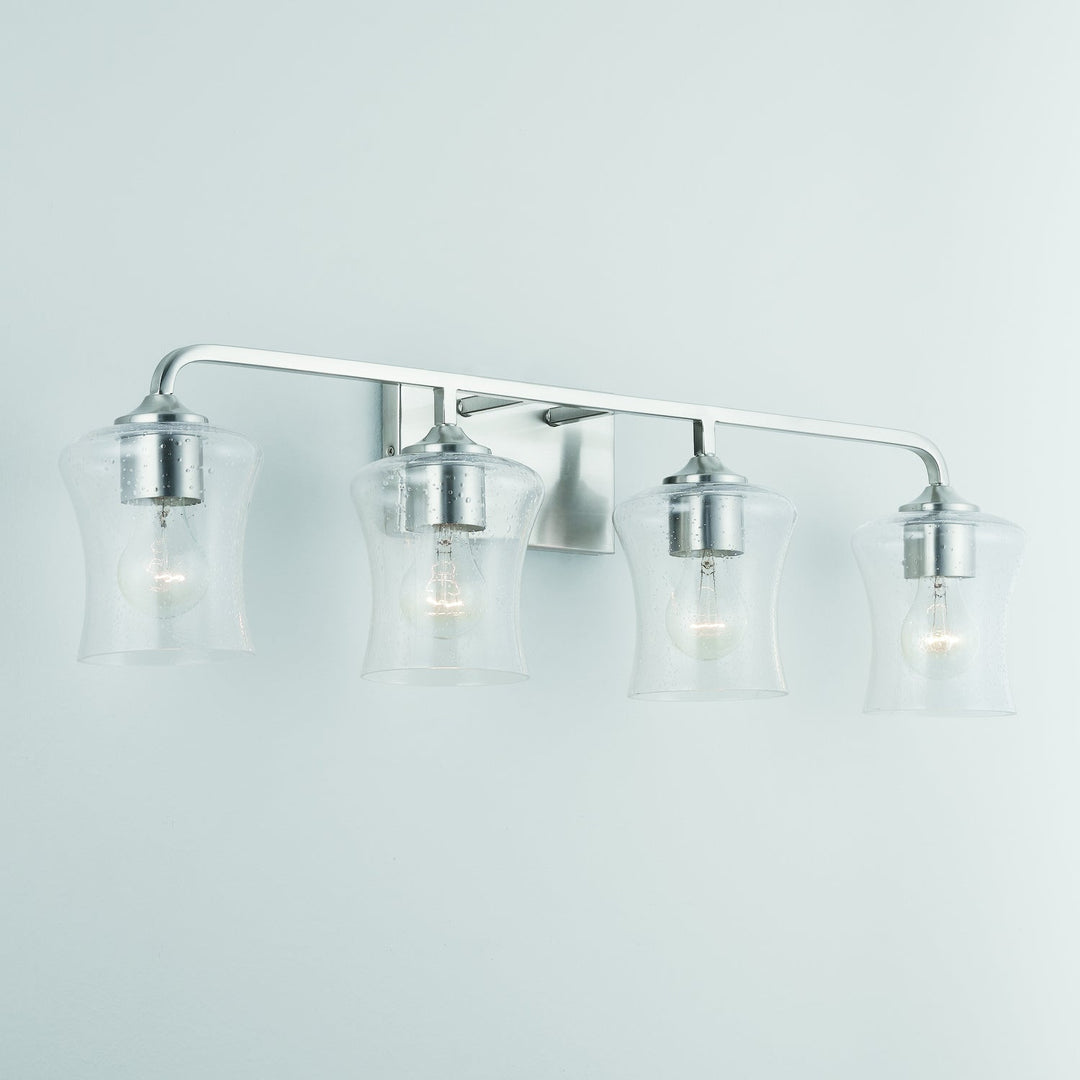 Capital Reeves 139241BN-499 Bath Vanity Light 34 in. wide - Brushed Nickel