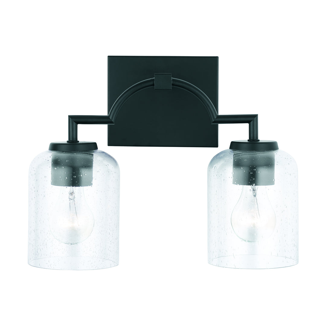 Capital Carter 139321MB-500 Bath Vanity Light 14 in. wide - Matte Black