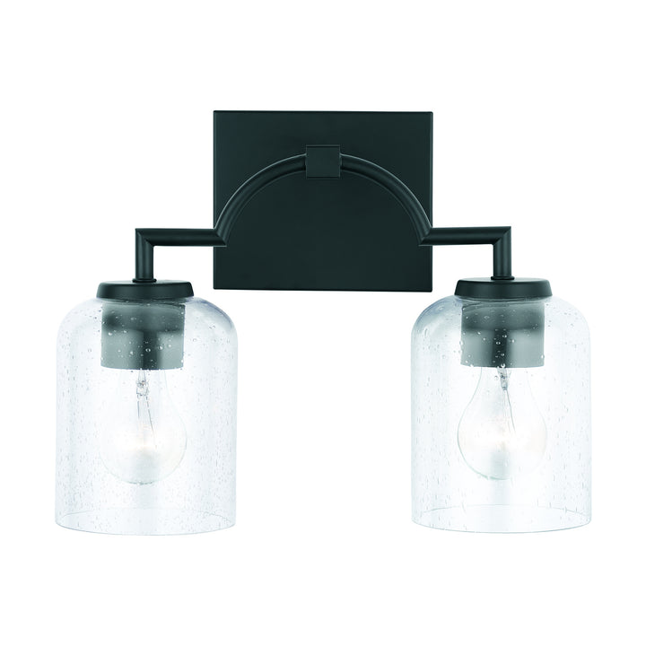 Capital Carter 139321MB-500 Bath Vanity Light 14 in. wide - Matte Black