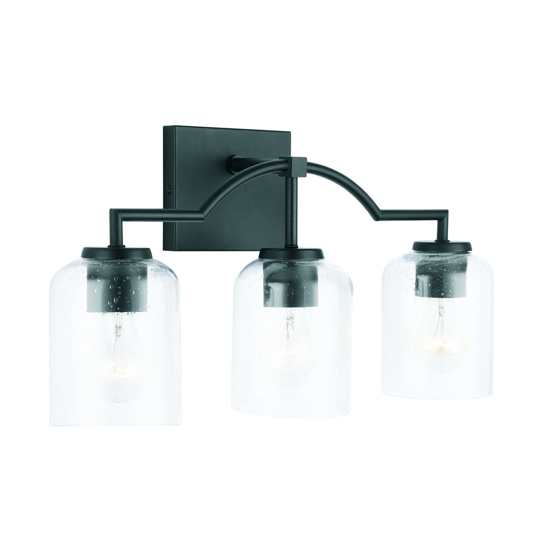 Capital Carter 139331MB-500 Bath Vanity Light 22 in. wide - Matte Black